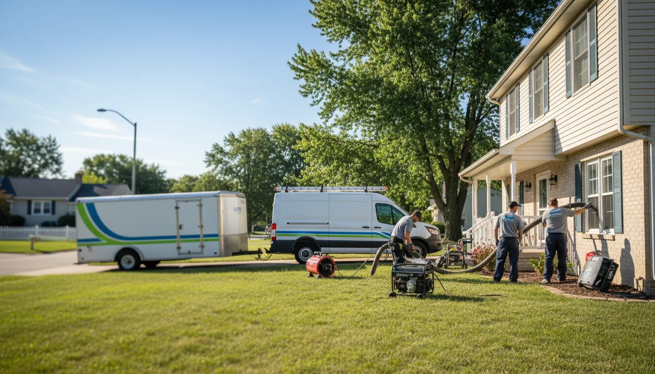 Flooded Basement Restoration And Cleanup With Repair in South Roxana, IL near me